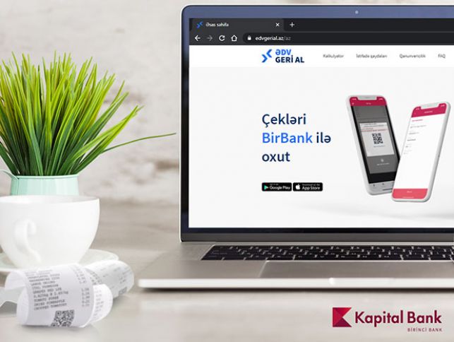 Kapital Bank-ın maliyyə partnyorluğu ilə Vergi Xidməti ƏDV-lərin bir hissəsini geri qaytaracaq