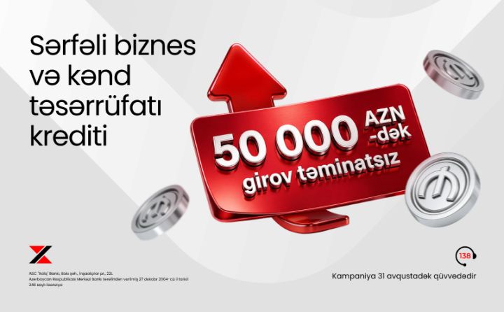 Xalq Bankdan sahibkarlar üçün girovsuz biznes krediti