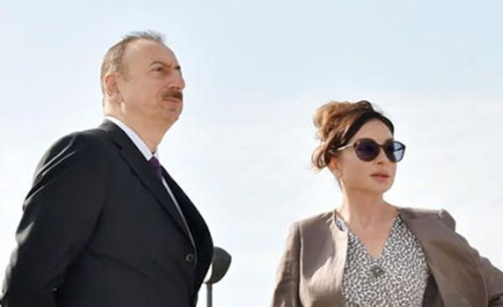 Prezident və birinci xanım Ağdama səfər ediblər  - yaşayış məhəllələrinin təməli qoyuldu